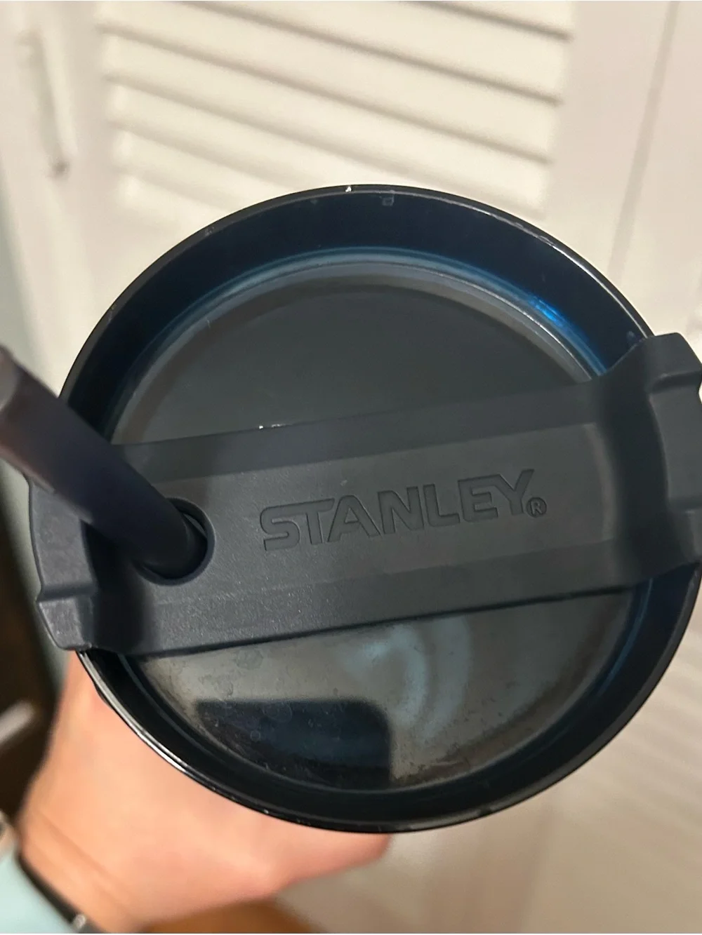 Stanley Stainless Steel Tumbler with Straw and Black Lid